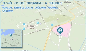 ODDZIAŁ REHABILITACJI OGÓLNOUSTROJOWEJ - ZESPÓŁ OPIEKI ZDROWOTNEJ W CHEŁMNIE - PLAC RYDYGIERA 1,  CHEŁMNO