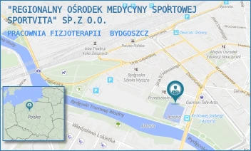 PRACOWNIA FIZJOTERAPII - "REGIONALNY OŚRODEK MEDYCYNY SPORTOWEJ SPORTVITA" SP.Z O.O. - TADEUSZA REJTANA 1,  BYDGOSZCZ