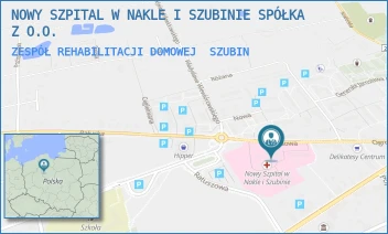 ZESPÓŁ REHABILITACJI DOMOWEJ - NOWY SZPITAL W NAKLE I SZUBINIE SPÓŁKA Z O.O. - OGRODOWA 9,  SZUBIN