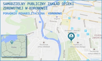 PORADNIA REHABILITACYJNA - SAMODZIELNY PUBLICZNY ZAKŁAD OPIEKI ZDROWOTNEJ W KORONOWIE - PADEREWSKIEGO 33,  KORONOWO