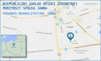 PORADNIA REHABILITACYJNA - NIEPUBLICZNY ZAKŁAD OPIEKI ZDROWOTNEJ MURZYŃSCY SPÓŁKA JAWNA - MATEJKI 6,  KOWAL