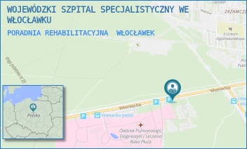 PORADNIA REHABILITACYJNA - WOJEWÓDZKI SZPITAL SPECJALISTYCZNY WE WŁOCŁAWKU - WIENIECKA 49,  WŁOCŁAWEK