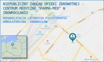 REHABILITACJA LECZNICZA-FIZJOTERAPIA AMBULATORYJNA - NIEPUBLICZNY ZAKŁAD OPIEKI ZDROWOTNEJ - CENTRUM MEDYCZNE "FARMA-MED" W INOWROCŁAWIU - DWORCOWA 71,  INOWROCŁAW