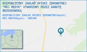 NIEPUBLICZNY ZAKŁAD OPIEKI ZDROWOTNEJ" MÓJ MEDYK" - NIEPUBLICZNY ZAKŁAD OPIEKI ZDROWOTNEJ "MÓJ MEDYK" UTWORZONY PRZEZ DANUTĘ BRZOSKOWSKĄ - BRAK 149,  ZBÓJNO