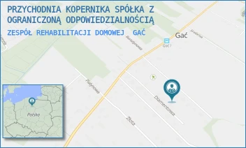 ZESPÓŁ REHABILITACJI DOMOWEJ - PRZYCHODNIA KOPERNIKA SPÓŁKA Z OGRANICZONĄ ODPOWIEDZIALNOŚCIĄ - 27D,  GAĆ