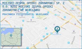 PRACOWNIA FIZJOTERAPII - MIEJSKI ZESPÓŁ OPIEKI ZDROWOTNEJ SP. Z O.O. NZOZ MIEJSKI ZESPÓŁ OPIEKI ZDROWOTNEJ WE WŁOCŁAWKU - ŻEROMSKIEGO 28A,  WŁOCŁAWEK