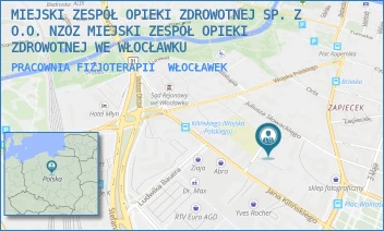 PRACOWNIA FIZJOTERAPII - MIEJSKI ZESPÓŁ OPIEKI ZDROWOTNEJ SP. Z O.O. NZOZ MIEJSKI ZESPÓŁ OPIEKI ZDROWOTNEJ WE WŁOCŁAWKU - MICKIEWICZA 3,  WŁOCŁAWEK