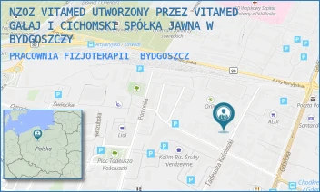 PRACOWNIA FIZJOTERAPII - NZOZ VITAMED UTWORZONY PRZEZ VITAMED GAŁAJ I CICHOMSKI SPÓŁKA JAWNA W BYDGOSZCZY - KOŚCIUSZKI 35,  BYDGOSZCZ