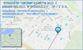 BYDGOSKIE CENTRUM DIABETOLOGII I ENDOKRYNOLOGII - PRACOWNIA FIZJOTERAPII - "BYDGOSKIE CENTRUM DIABETOLOGII I ENDOKRYNOLOGII W BYDGOSZCZY"- SP. Z O.O. - K.K.BACZYŃSKIEGO 17/-,  BYDGOSZCZ