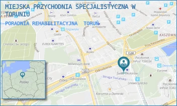 PORADNIA REHABILITACYJNA - MIEJSKA PRZYCHODNIA SPECJALISTYCZNA W TORUNIU - UNIWERSYTECKA 17,  TORUŃ