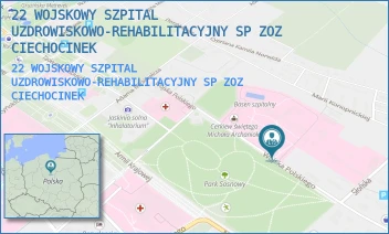 22 WOJSKOWY SZPITAL UZDROWISKOWO-REHABILITACYJNY SP ZOZ - 22 WOJSKOWY SZPITAL UZDROWISKOWO-REHABILITACYJNY SP ZOZ CIECHOCINEK - WOJSKA POLSKIEGO 5,  CIECHOCINEK
