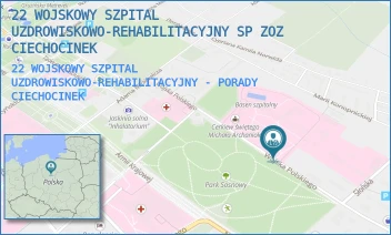 22 WOJSKOWY SZPITAL UZDROWISKOWO-REHABILITACYJNY - PORADY - 22 WOJSKOWY SZPITAL UZDROWISKOWO-REHABILITACYJNY SP ZOZ CIECHOCINEK - WOJSKA POLSKIEGO 5,  CIECHOCINEK