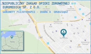GABINETY FIZJOTERAPII - IKARA 4 - NIEPUBLICZNY ZAKŁAD OPIEKI ZDROWOTNEJ EUROMEDICA SP. Z O.O. - IKARA 4,  GRUDZIĄDZ