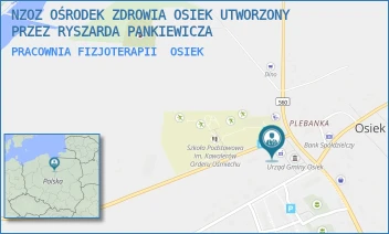 PRACOWNIA FIZJOTERAPII - NZOZ OŚRODEK ZDROWIA OSIEK UTWORZONY PRZEZ RYSZARDA PANKIEWICZA - 82,  OSIEK