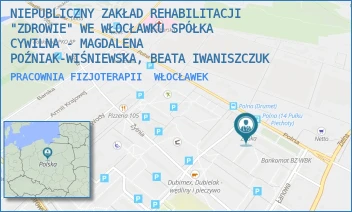 PRACOWNIA FIZJOTERAPII - NIEPUBLICZNY ZAKŁAD REHABILITACJI "ZDROWIE" WE WŁOCŁAWKU SPÓŁKA CYWILNA - MAGDALENA POŹNIAK-WIŚNIEWSKA, BEATA IWANISZCZUK - ŁANOWA 29A,  WŁOCŁAWEK