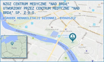 OŚRODEK REHABILITACJI DZIENNEJ - NZOZ CENTRUM MEDYCZNE "NAD BRDĄ" UTWORZONY PRZEZ CENTRUM MEDYCZNE "NAD BRDĄ" SP. Z O.O. - DWORCOWA 63,  BYDGOSZCZ