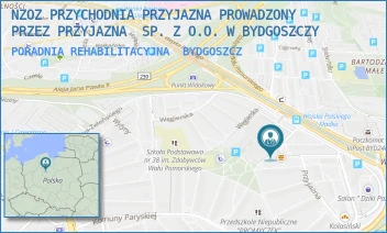 PORADNIA REHABILITACYJNA - NZOZ PRZYCHODNIA PRZYJAZNA PROWADZONY PRZEZ PRZYJAZNA  SP. Z O.O. W BYDGOSZCZY - PRZYJAZNA 13,  BYDGOSZCZ