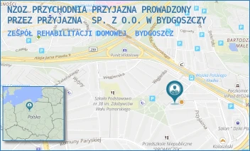 ZESPÓŁ REHABILITACJI DOMOWEJ - NZOZ PRZYCHODNIA PRZYJAZNA PROWADZONY PRZEZ PRZYJAZNA  SP. Z O.O. W BYDGOSZCZY - PRZYJAZNA 13,  BYDGOSZCZ