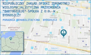 PORADNIA REHABILITACYJNA - NIEPUBLICZNY ZAKŁAD OPIEKI ZDROWOTNEJ - WIELOSPECJALISTYCZNA PRZYCHODNIA "BARTODZIEJE" SPÓŁKA Z O.O. W BYDGOSZCZY - KOSZALIŃSKA 7,  BYDGOSZCZ