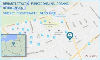 GABINET FIZJOTERAPII - REHABILITACJA FUNKCJONALNA JOANNA OCHOCIŃSKA - IZABELI ZBIEGNIEWSKIEJ 81,  WŁOCŁAWEK