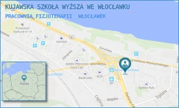 PRACOWNIA FIZJOTERAPII - KUJAWSKA SZKOŁA WYŻSZA WE WŁOCŁAWKU - STEFANA OKRZEI 94A,  WŁOCŁAWEK