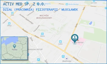 DZIAŁ (PRACOWNIA) FIZJOTERAPII - ACTIV MED SP. Z O.O. - BARSKA 13A,  WŁOCŁAWEK