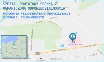 PRACOWNIA FIZJOTERAPII I REHABILITACJI RUCHOWEJ - SZPITAL POWIATOWY SPÓŁKA Z OGRANICZONĄ ODPOWIEDZIALNOŚCIĄ - DR J.G. KOPPA 1E,  GOLUB-DOBRZYŃ