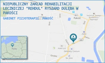 GABINET FIZJOTERAPII - NIEPUBLICZNY ZAKŁAD REHABILITACJI LECZNICZEJ "REHDUL" RYSZARD DULĘBA - ŚW. JANA 8,  PAKOŚĆ