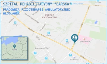 PRACOWNIA FIZJOTERAPII AMBULATORYJNEJ - SZPITAL REHABILITACYJNY "BARSKA" - BARSKA 13,  WŁOCŁAWEK