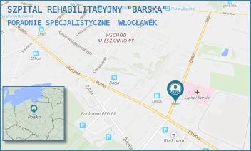 PORADNIE SPECJALISTYCZNE - SZPITAL REHABILITACYJNY "BARSKA" - BARSKA 13,  WŁOCŁAWEK