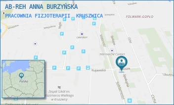 PRACOWNIA FIZJOTERAPII - AB-REH ANNA BURZYŃSKA - ZACISZE 12,  KRUSZWICA