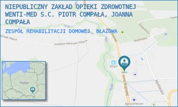 ZESPÓŁ REHABILITACJI DOMOWEJ - WENTI- MED SPÓŁKA Z OGRANICZONĄ ODPOWIEDZIALNOŚCIĄ - UL. ARMII KRAJOWEJ 30,  BŁAŻOWA