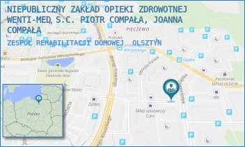 ZESPÓŁ REHABILITACJI DOMOWEJ - WENTI- MED SPÓŁKA Z OGRANICZONĄ ODPOWIEDZIALNOŚCIĄ - WŁADYSŁAWA GĘBIKA 10B,  OLSZTYN