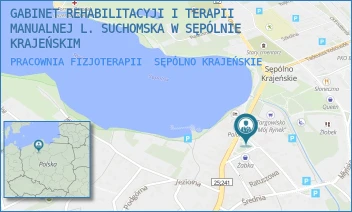 PRACOWNIA FIZJOTERAPII - GABINET REHABILITACYJI I TERAPII MANUALNEJ L. SUCHOMSKA W SĘPÓLNIE KRAJEŃSKIM - PLAC WOLNOŚCI 2,  SĘPÓLNO KRAJEŃSKIE