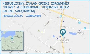REHABILITACJA - NIEPUBLICZNY ZAKŁAD OPIEKI ZDROWOTNEJ "MEDYK" W CZERNIKOWIE UTWORZONY PRZEZ HALINĘ ŚWIĄTKOWSKĄ - SŁOWACKIEGO 10,  CZERNIKOWO