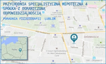 PORADNIA FIZJOTERAPII - PRZYCHODNIA SPECJALISTYCZNA HIPOTECZNA 4 SPÓŁKA Z OGRANICZONĄ ODPOWIEDZIALNOŚCIĄ - HIPOTECZNA 4,  LUBLIN
