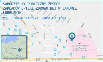 POR. REHABILITACYJNA - SAMODZIELNY PUBLICZNY ZESPÓŁ ZAKŁADÓW OPIEKI ZDROWOTNEJ W JANOWIE LUBELSKIM - JANA ZAMOYSKIEGO 149,  JANÓW LUBELSKI