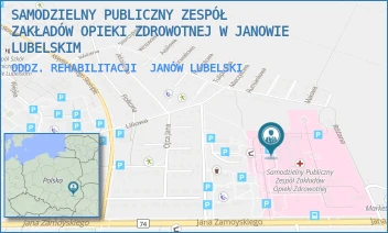 ODDZ. REHABILITACJI - SAMODZIELNY PUBLICZNY ZESPÓŁ ZAKŁADÓW OPIEKI ZDROWOTNEJ W JANOWIE LUBELSKIM - JANA ZAMOYSKIEGO 149,  JANÓW LUBELSKI