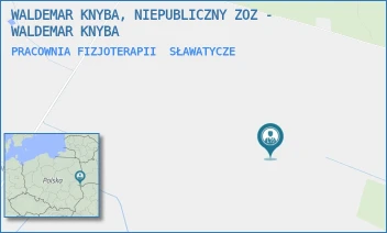 PRACOWNIA FIZJOTERAPII - WALDEMAR KNYBA, NIEPUBLICZNY ZOZ - WALDEMAR KNYBA - MICKIEWICZA 2,  SŁAWATYCZE