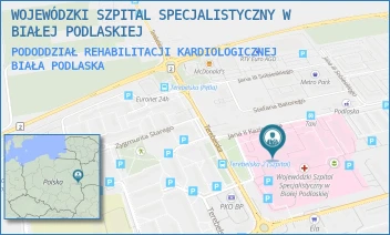 PODODDZIAŁ REHABILITACJI KARDIOLOGICZNEJ - WOJEWÓDZKI SZPITAL SPECJALISTYCZNY W BIAŁEJ PODLASKIEJ - TEREBELSKA 57-65,  BIAŁA PODLASKA
