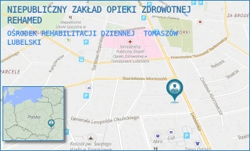 OŚRODEK REHABILITACJI DZIENNEJ - NIEPUBLICZNY ZAKŁAD OPIEKI ZDROWOTNEJ REHAMED - LWOWSKA 106,  TOMASZÓW LUBELSKI