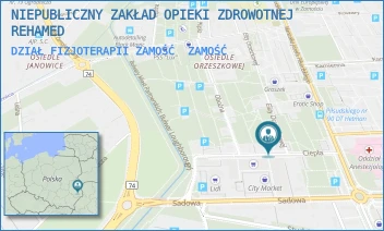 DZIAŁ FIZJOTERAPII ZAMOŚĆ - NIEPUBLICZNY ZAKŁAD OPIEKI ZDROWOTNEJ REHAMED - CIEPŁA 10,  ZAMOŚĆ