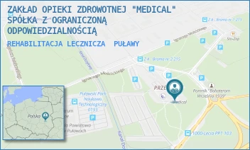 REHABILITACJA LECZNICZA - ZAKŁAD OPIEKI ZDROWOTNEJ "MEDICAL" SPÓŁKA Z OGRANICZONĄ ODPOWIEDZIALNOŚCIĄ - TYSIĄCLECIA PAŃSTWA POLSKIEGO 10,  PUŁAWY
