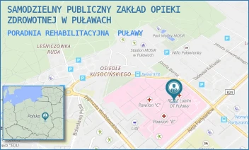 PORADNIA REHABILITACYJNA - SAMODZIELNY PUBLICZNY ZAKŁAD OPIEKI ZDROWOTNEJ W PUŁAWACH - BEMA 1,  PUŁAWY