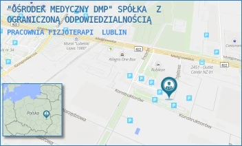 PRACOWNIA FIZJOTERAPI - "OŚRODEK MEDYCZNY DMP" SPÓŁKA  Z OGRANICZONĄ ODPOWIEDZIALNOŚCIĄ - PROJEKTOWA 5,  LUBLIN