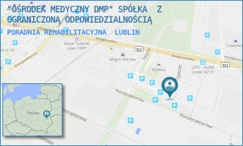 PORADNIA REHABILITACYJNA - "OŚRODEK MEDYCZNY DMP" SPÓŁKA  Z OGRANICZONĄ ODPOWIEDZIALNOŚCIĄ - PROJEKTOWA 5,  LUBLIN
