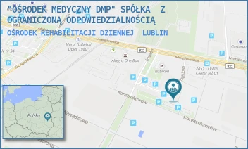 OŚRODEK REHABILITACJI DZIENNEJ - "OŚRODEK MEDYCZNY DMP" SPÓŁKA  Z OGRANICZONĄ ODPOWIEDZIALNOŚCIĄ - PROJEKTOWA 5,  LUBLIN