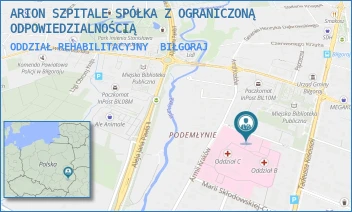 ODDZIAŁ REHABILITACYJNY - ARION SZPITALE SPÓŁKA Z OGRANICZONĄ ODPOWIEDZIALNOŚCIĄ W RESTRUKTURYZACJI - POJASKA 5,  BIŁGORAJ