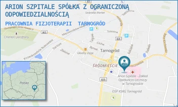 PRACOWNIA FIZJOTERAPII - ARION SZPITALE SPÓŁKA Z OGRANICZONĄ ODPOWIEDZIALNOŚCIĄ W RESTRUKTURYZACJI - RYNEK 85,  TARNOGRÓD
