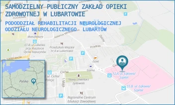 PODODDZIAŁ REHABILITACJI NEUROLOGICZNEJ ODDZIAŁU NEUROLOGICZNEGO - SAMODZIELNY PUBLICZNY ZAKŁAD OPIEKI ZDROWOTNEJ W LUBARTOWIE - CICHA 14,  LUBARTÓW